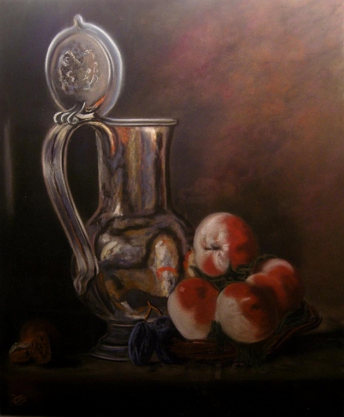 130 Peches (50x65).jpg - Pêches (50x65 cm)